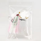 5/0 UV Silk Hooks with Swivel Snap for Boat Trolling