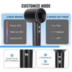2X Black Hair Dryer with Negative Ions