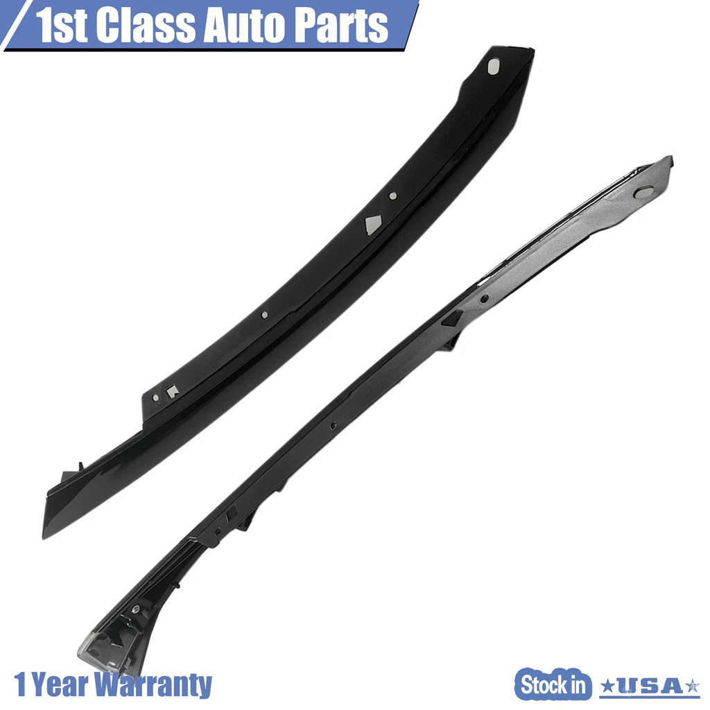 Set of 2 Gloss Black Grille Trim for Honda Civic (2016–2018)