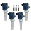 Set of 4 Ignition Coils & Iridium Spark Plugs for Ford Transit Connect (2010–2013)