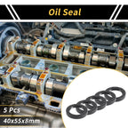 Set of 5 Oil Seal Rotary Shaft Seal NBR Rubber 40x55x8mm