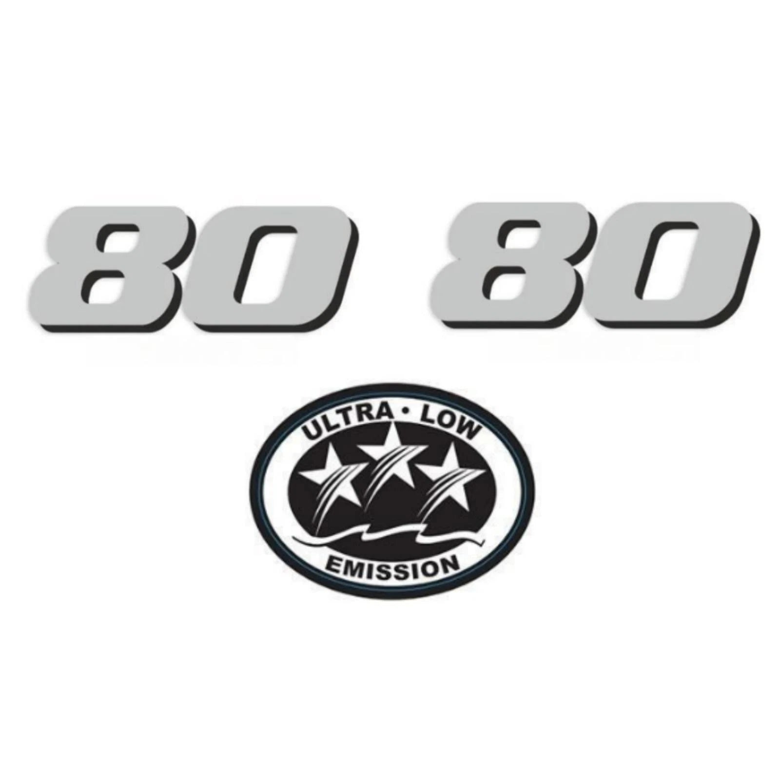 80 HP Horsepower Label Decal Sticker for Yamaha Outboard