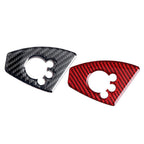 Interior Door Lock Button Cover Trim for Audi TT TTRS (2008–2014) Carbon Fiber