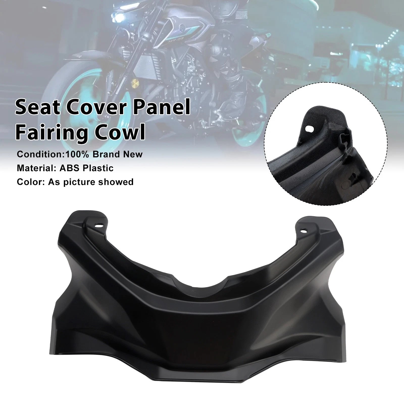 Seat Cover Panel Fairing Cowl for Yamaha YZF-R3 R25 MT-03 (2025–2026) Matte Black
