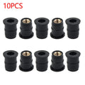 Panel Nuts 5mm 10 x for Motorcycle Rubber ATV