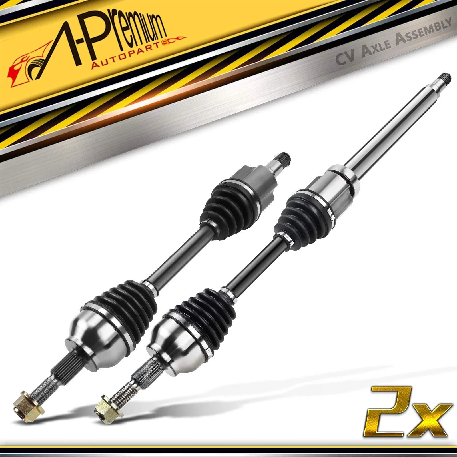 2X Front Side CV Axle Assembly for Ford Focus (2013–2018)