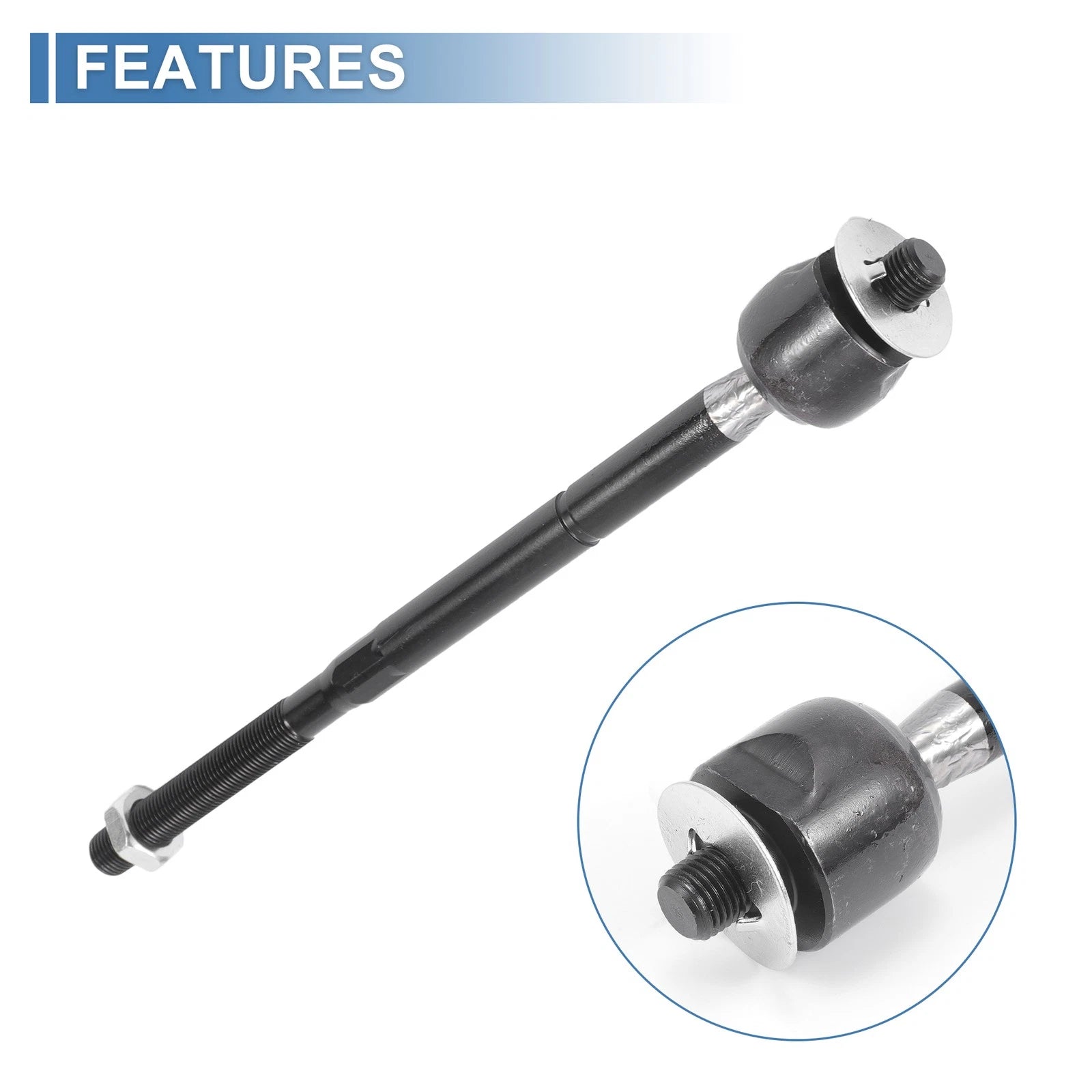 2X Front Inner Tie Rod End Links for Dodge Grand Caravan (2005–2007) No.EV80645