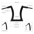 16" Rise Hanger Handlebar for Harley Road King, Sportster XL, Softail, Dyna