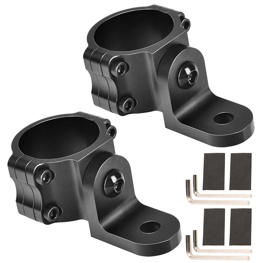 2X Mount Bracket for UTV ATV RZR (LED Whip Light Bar 1.75" to 2" Rollbar)