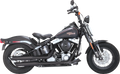 Vance & Hines 3" Twin Slash Slip-On Mufflers Black 46341 for Harley Softail (2010–2017)