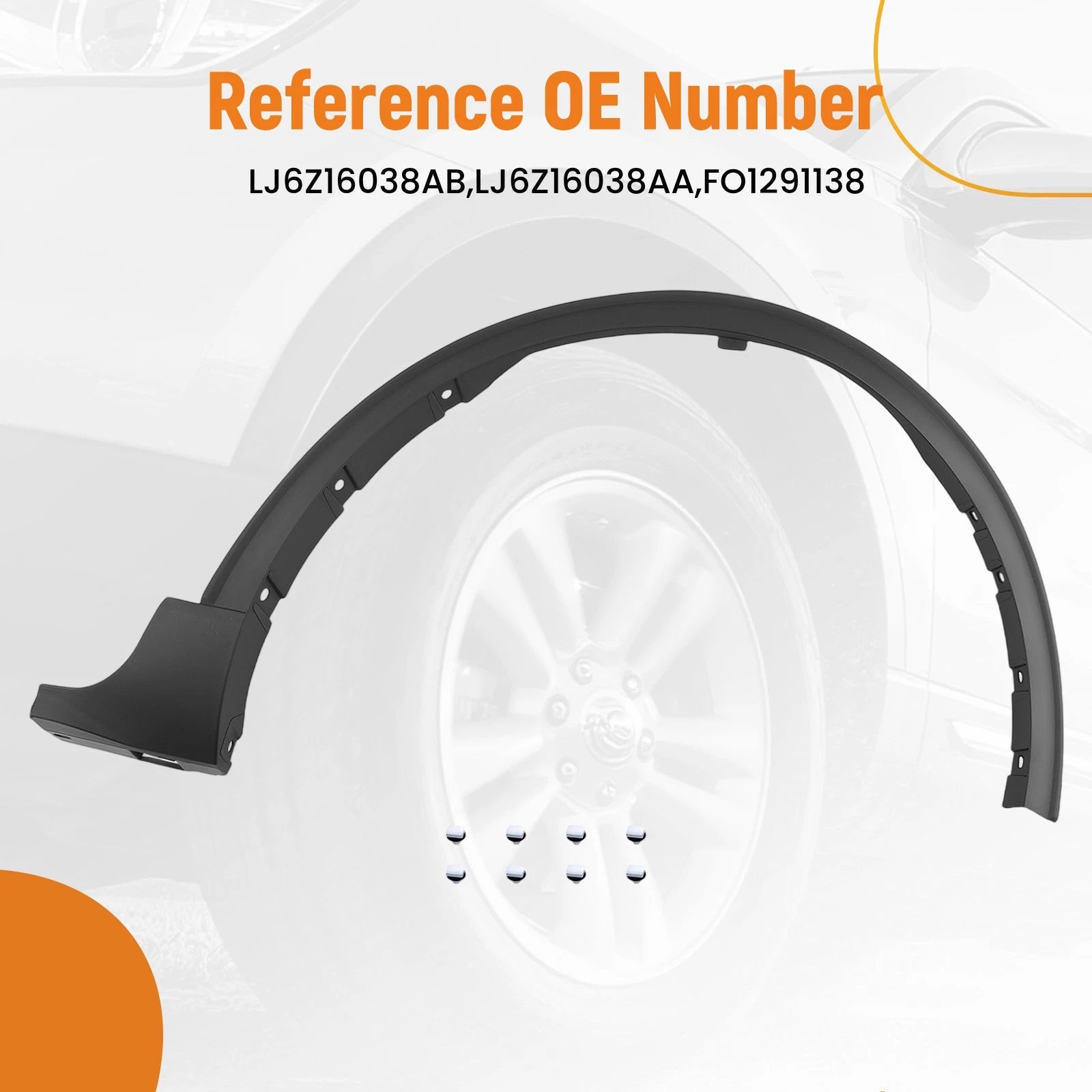 Fender Flare Trim for Ford Escape ST-Line Select Hybrid (2023–2024)
