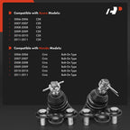 2X Front Lower Side Ball Joints for Honda Civic Acura CSX (2006–2011)