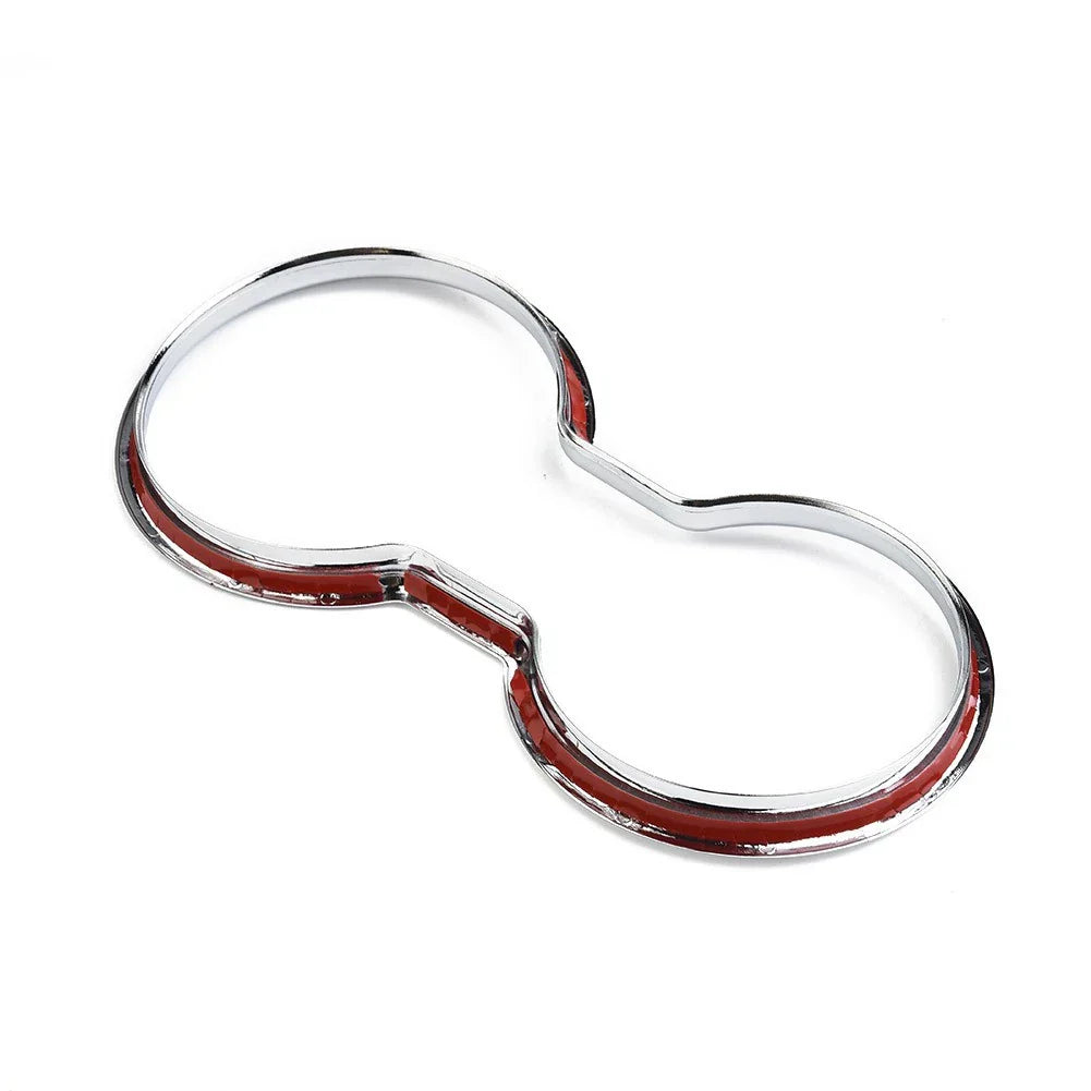 Cup Holder Trim / Silver Water / Chrome Cover Decoration for All Models (2011–2018)