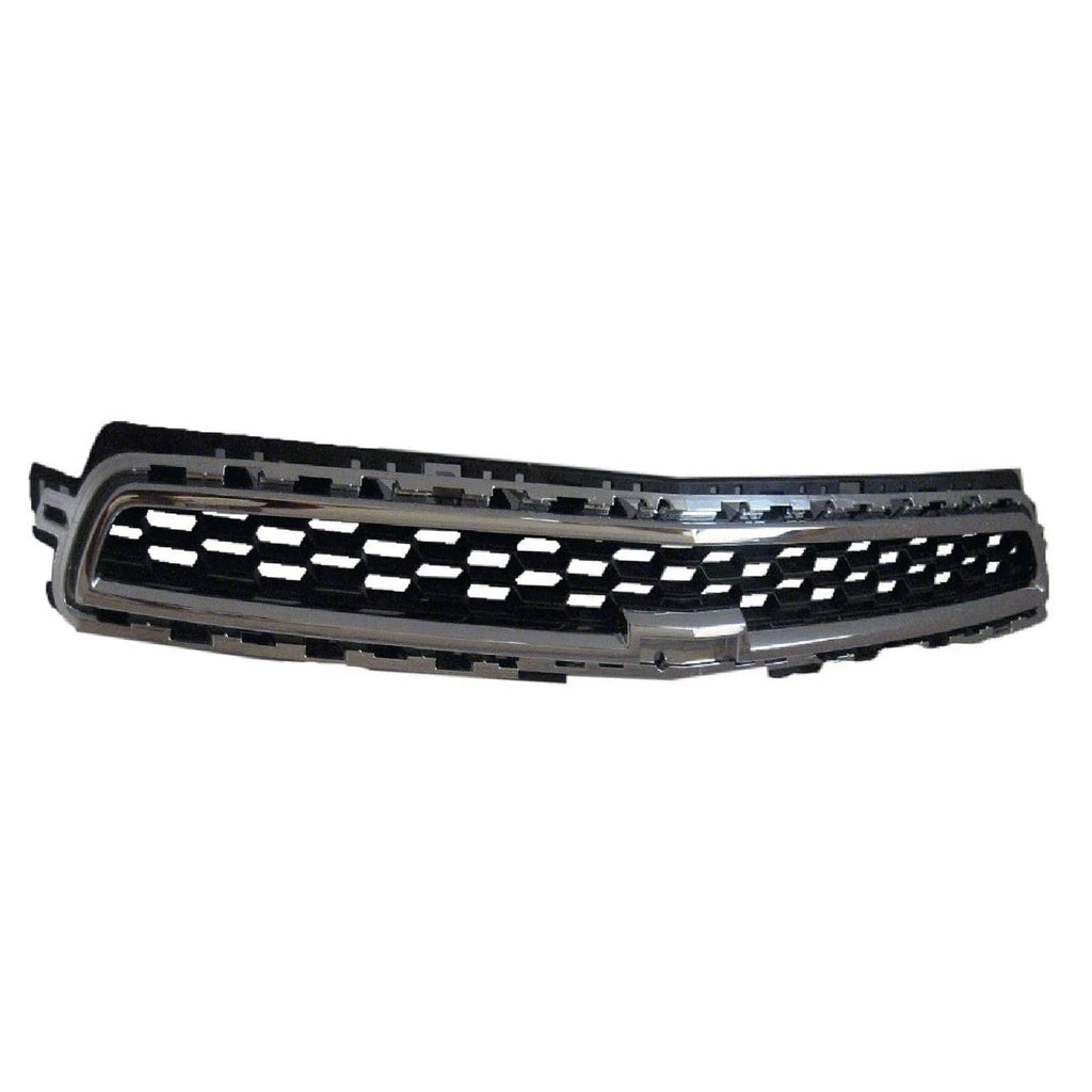 Front Upper Grille Replacement Black Chrome Plastic for Chevrolet Malibu (2013–2015)