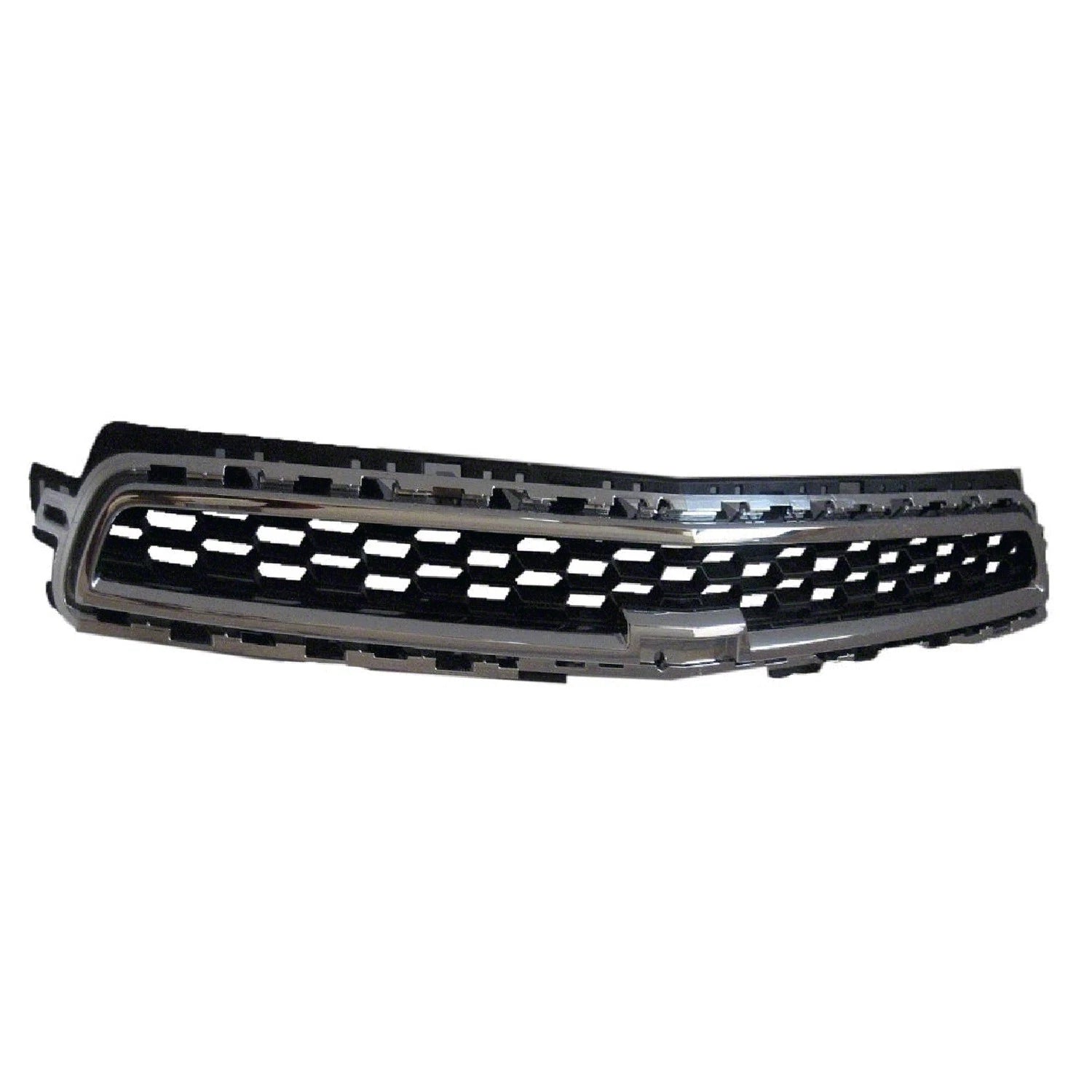 Front Upper Grille Replacement Black Chrome Plastic for Chevrolet Malibu (2013–2015)