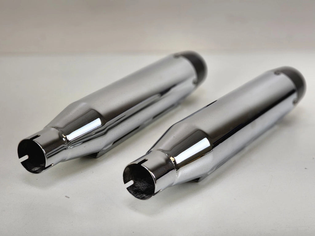 2X Dual Shorty Slip-Ons for Harley Dyna & Sportster (2008–2020) 005-4710499D