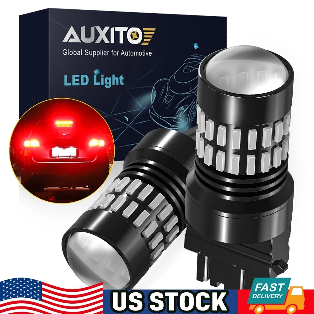 Red LED Strobe Brake Tail Light Bulbs