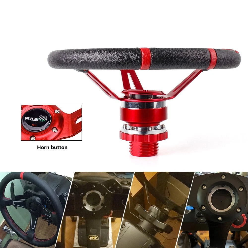 Steering Wheel and Quick Release for Thrustmaster TXT300 T500TS