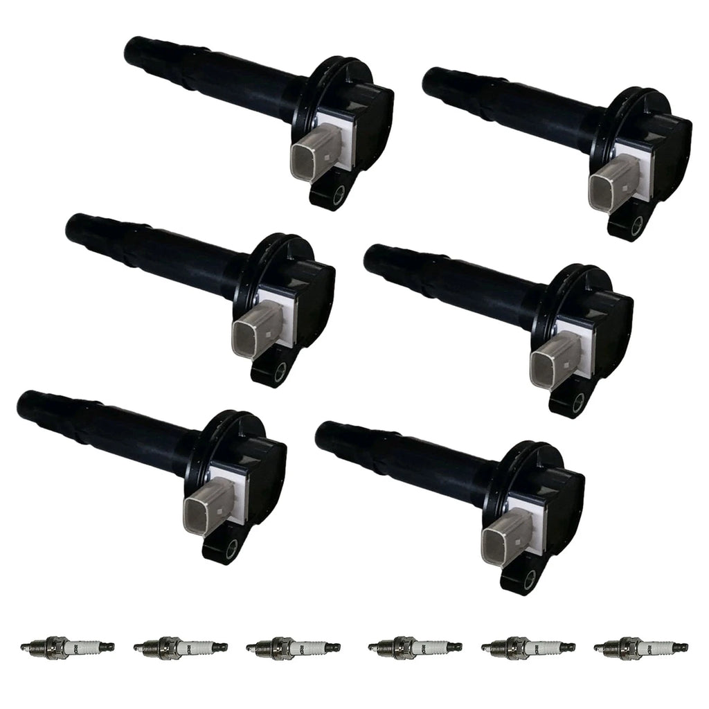 6X Iridium Spark Plug & 6X Ignition Coil Pack for Ford Flex 2010–2012 3.5L V6 UF612