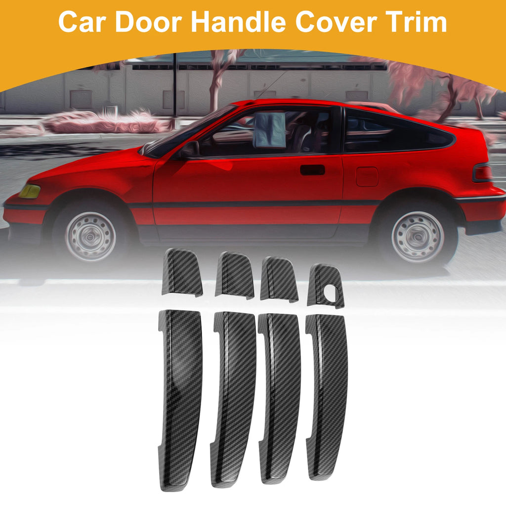 Car Door Handle Cover Trim for Chevrolet Cruze (2011–2019) Carbon Fiber Black