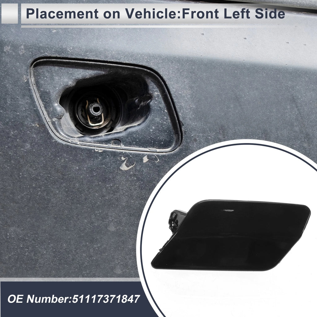 Front Left Washer Nozzle Cover Cap No. 51117371847 for BMW 335i GT (2013–2015)