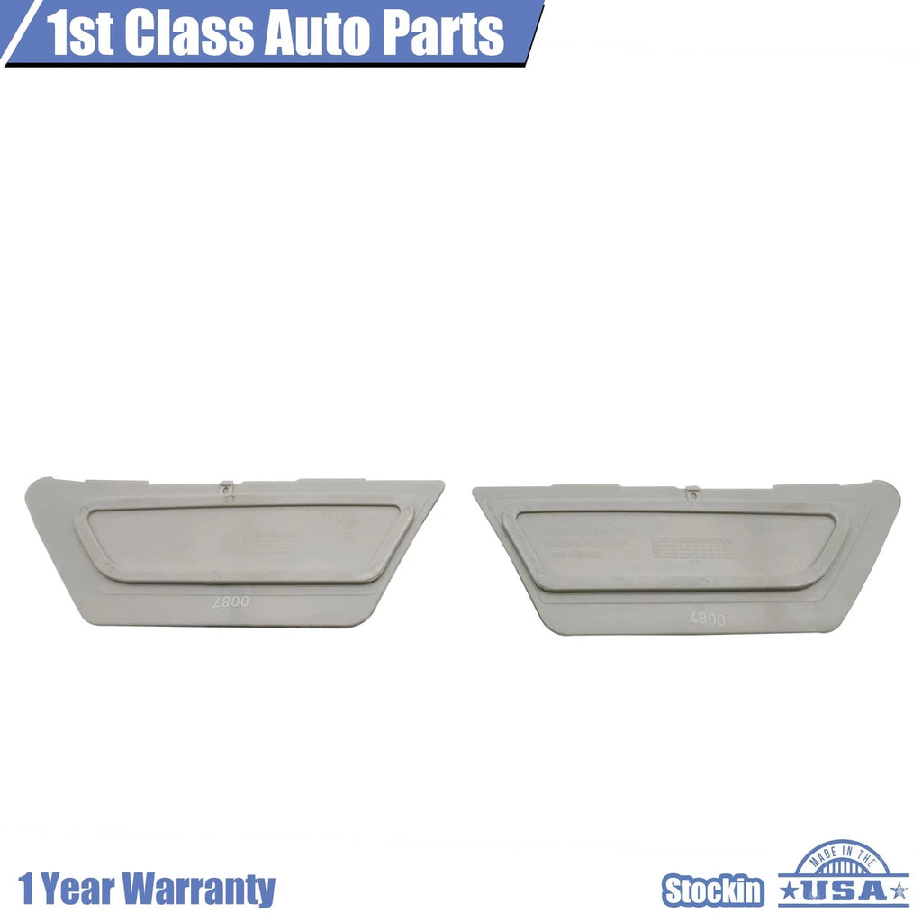 2X Front Bumper Reflector Side Marker Light Pair Clear for Audi A4 S4 (2017–2018)