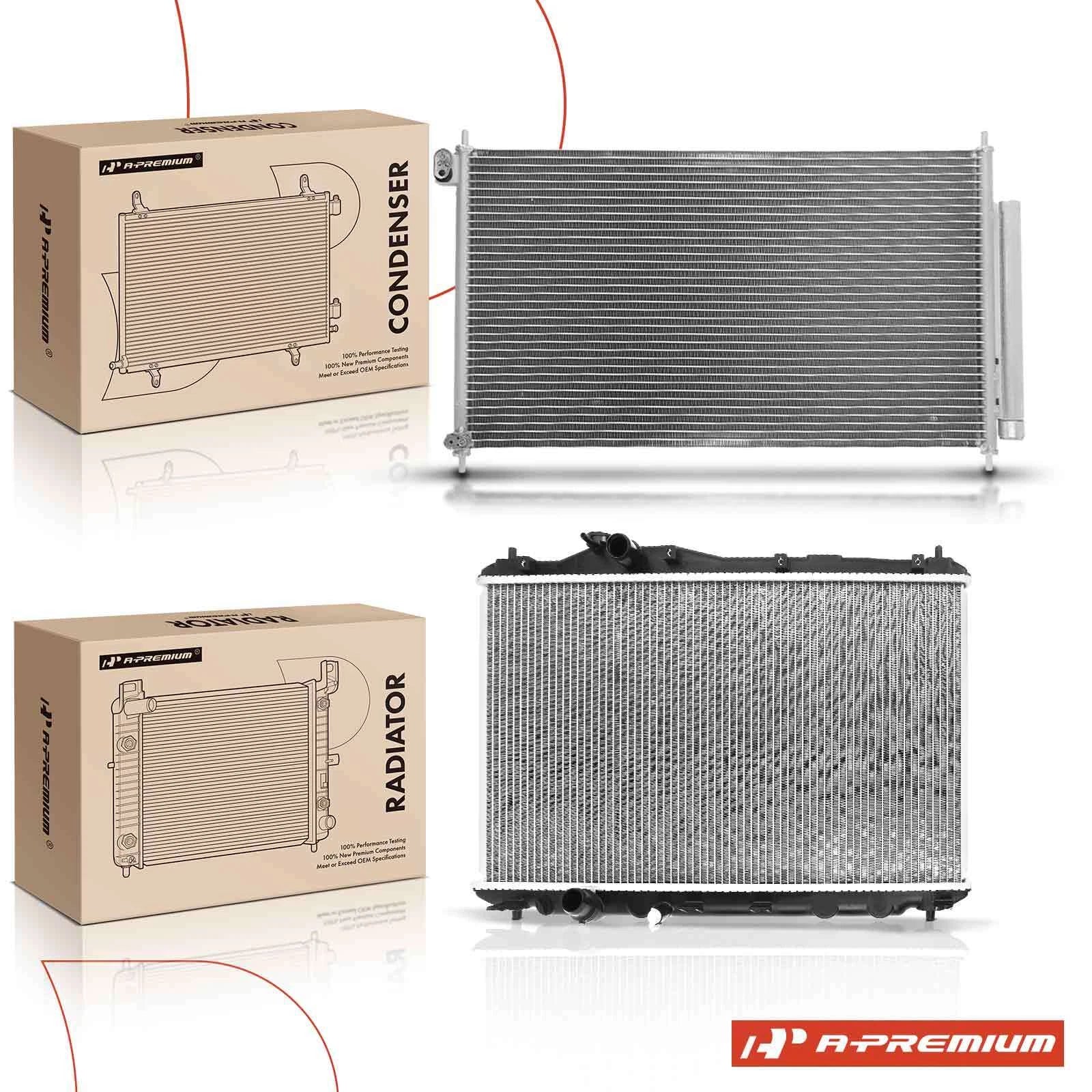 Radiator & A/C Condenser with Drier for Honda Civic (2006–2011)