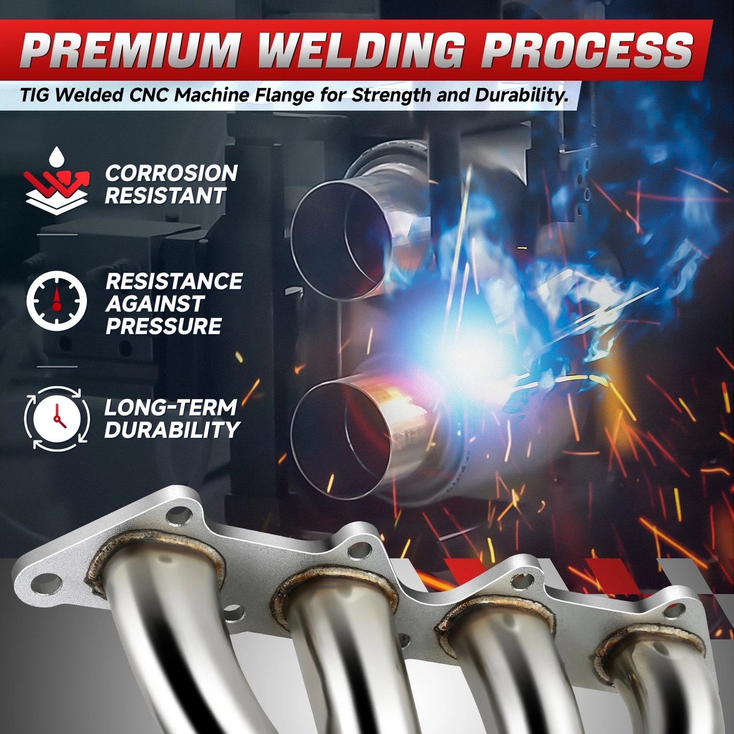 Stainless Steel Exhaust Manifold Headers for Mitsubishi Eclipse (2000–2005)