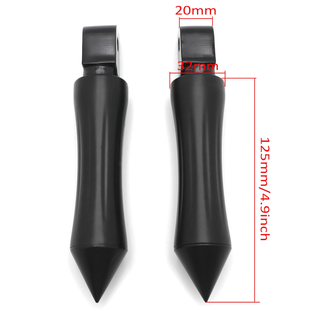 Black Slim Footpeg Kit for Yamaha V-Max (2009–2015) / Honda VTX Shadow / Triumph Rocket