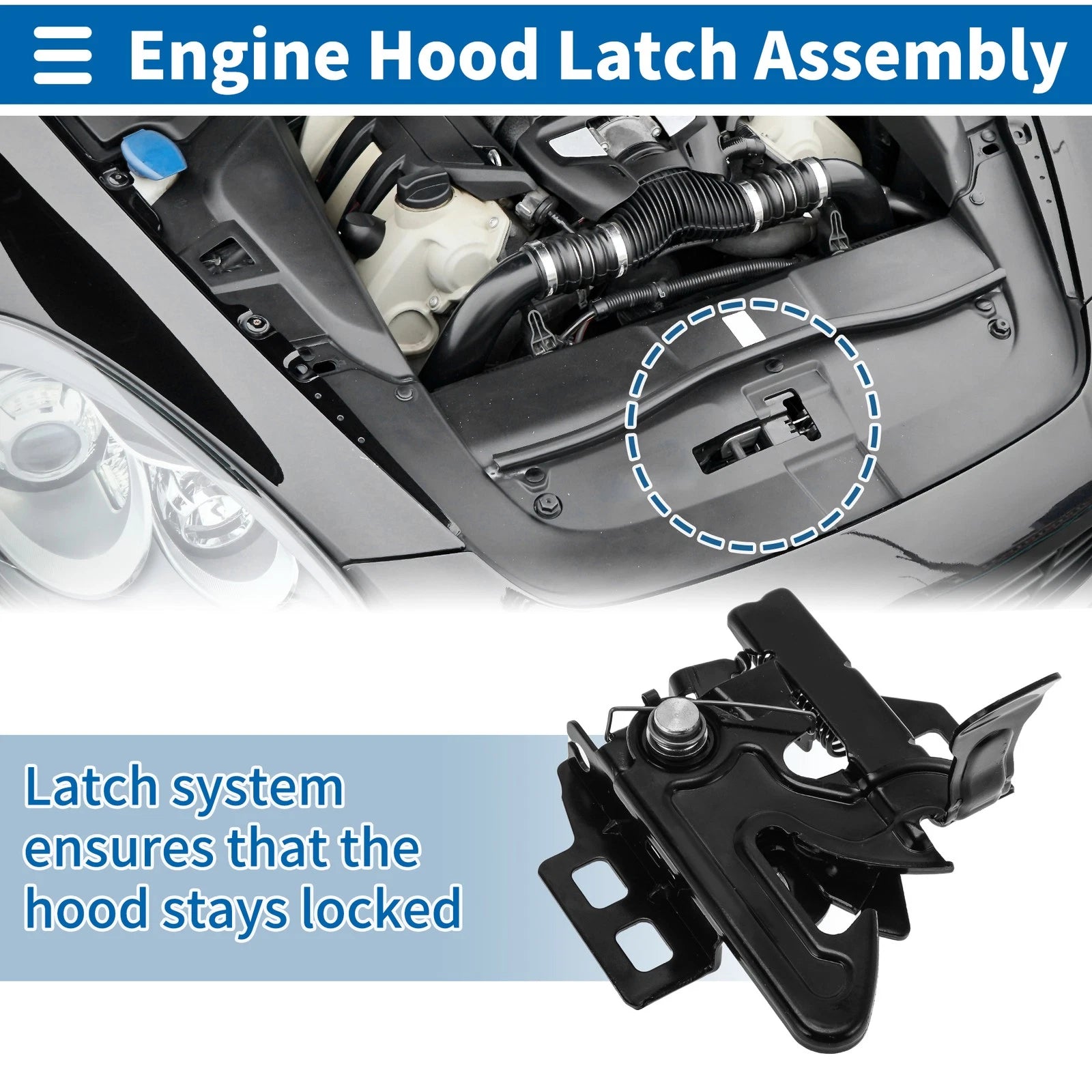 Hood Latch Assembly for Chevrolet Express 1500 (2003–2014) No. 15873422