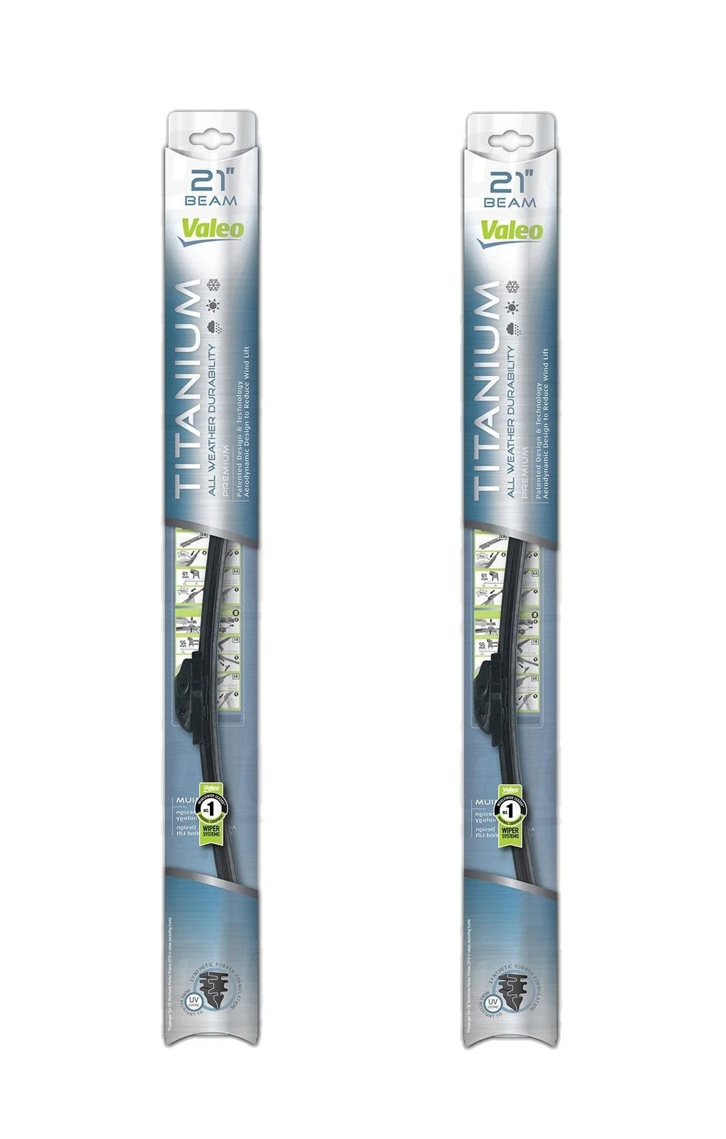 Set of 2 Valeo 21" Windshield Wiper Blades for Porsche Cayenne (2011–2018)