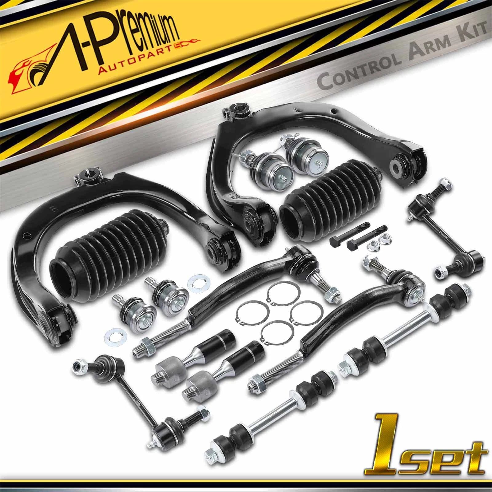 Set of 16 Control Arm Sway Bar Tie Rod Ends for Chevy GMC Saab