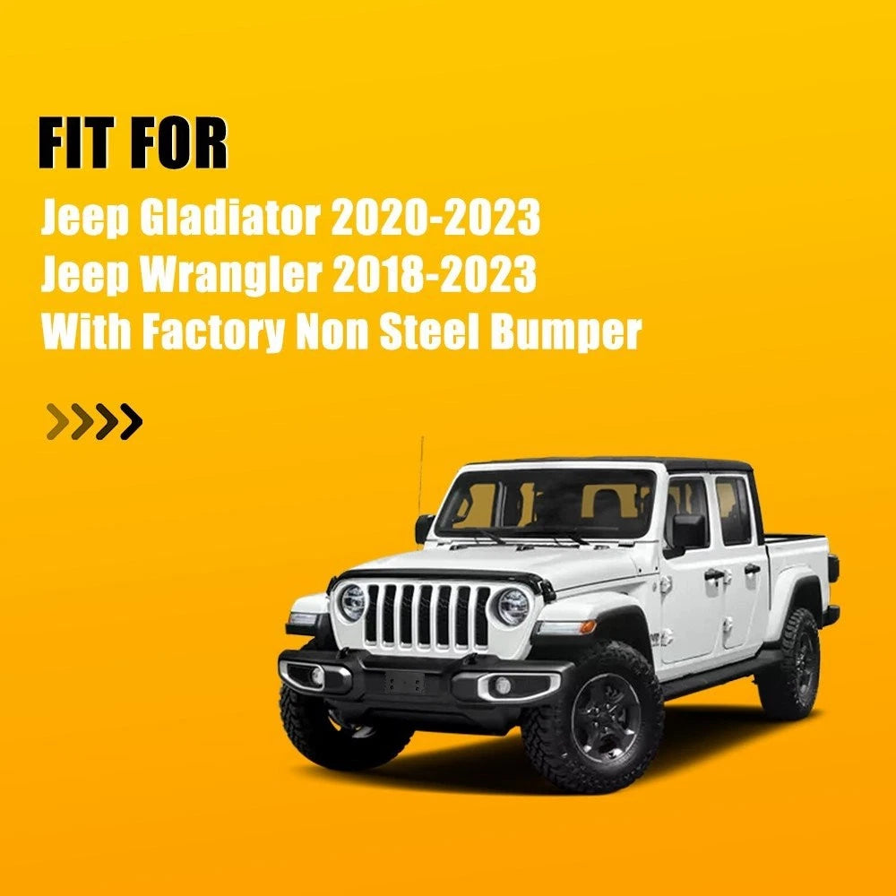 License Plate Mounting Bracket Holder for Wrangler JL Gladiator (2018–2023) 68293738AA