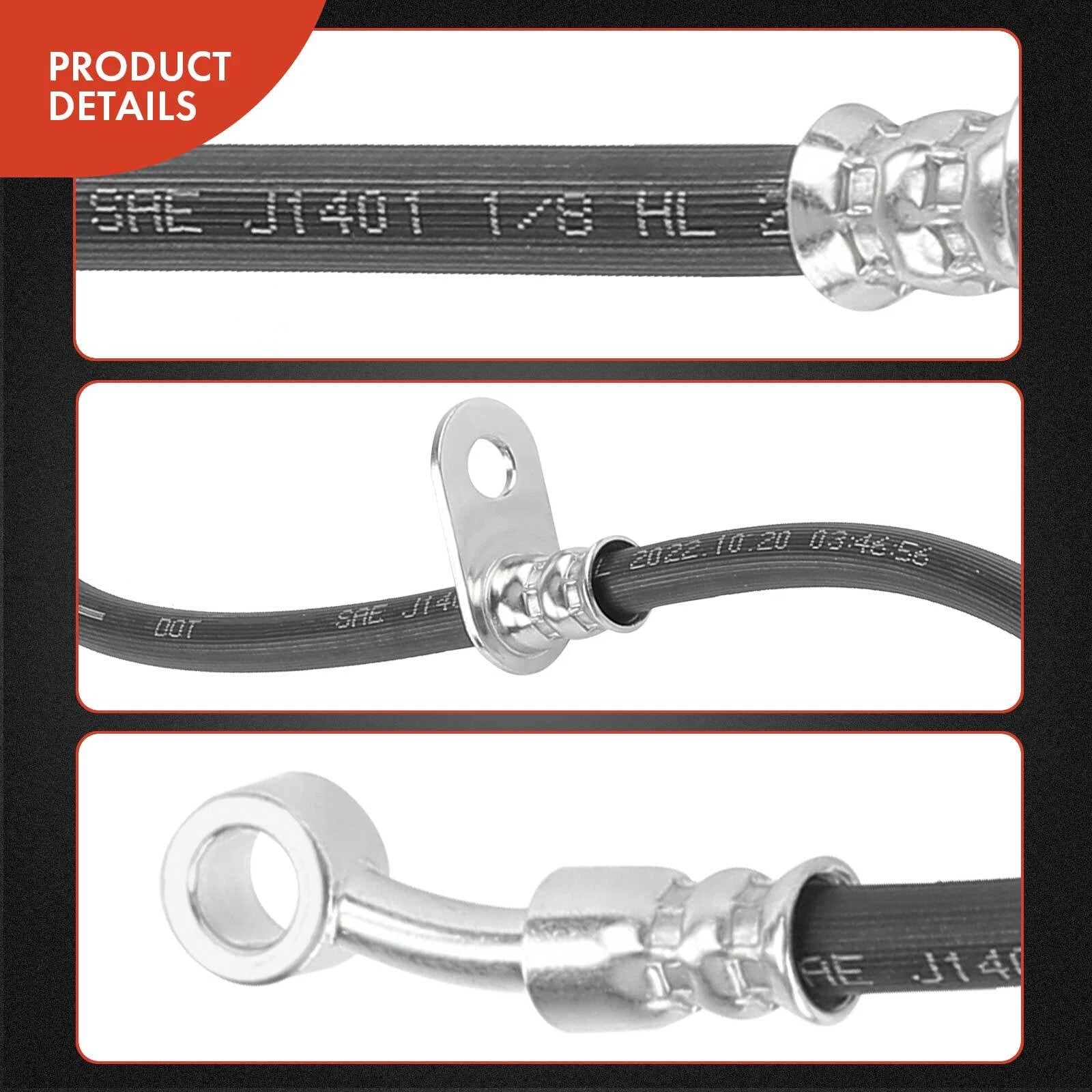 Front Driver Brake Hydraulic Hose for Honda Civic (2017-2018)