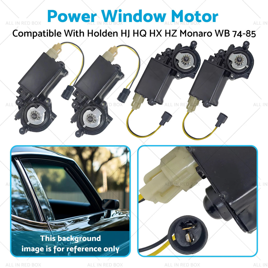 Power Window Motors Set of 4 for Holden HJ HQ HX HZ Monaro (1974–1980)