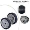2X 8 Inch Lawn Mower Wheels for Push Mower Front Drive