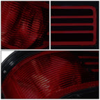 Set of 2 Smoked Lens Rear Tail Brake Light Reverse Lamps for Ford F150 (2009–2014)