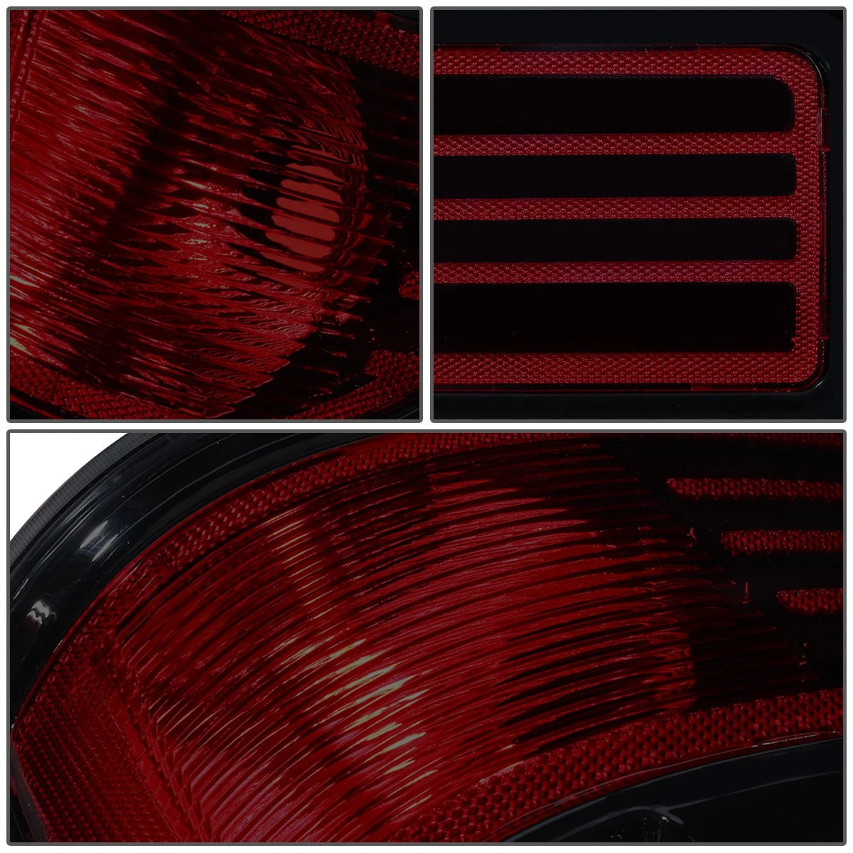 Set of 2 Smoked Lens Rear Tail Brake Light Reverse Lamps for Ford F150 (2009–2014)