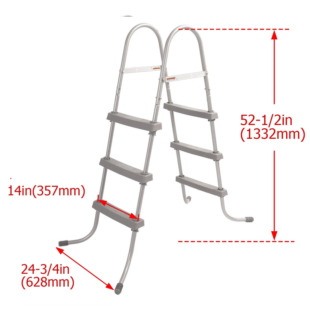 3-Step Swimming Pool Ladder for Above Ground Pools (36 Inch Wall Height)