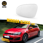Heated Mirror Glass for Volkswagen Golf (2010–2014) Front Left Driver Side EPY
