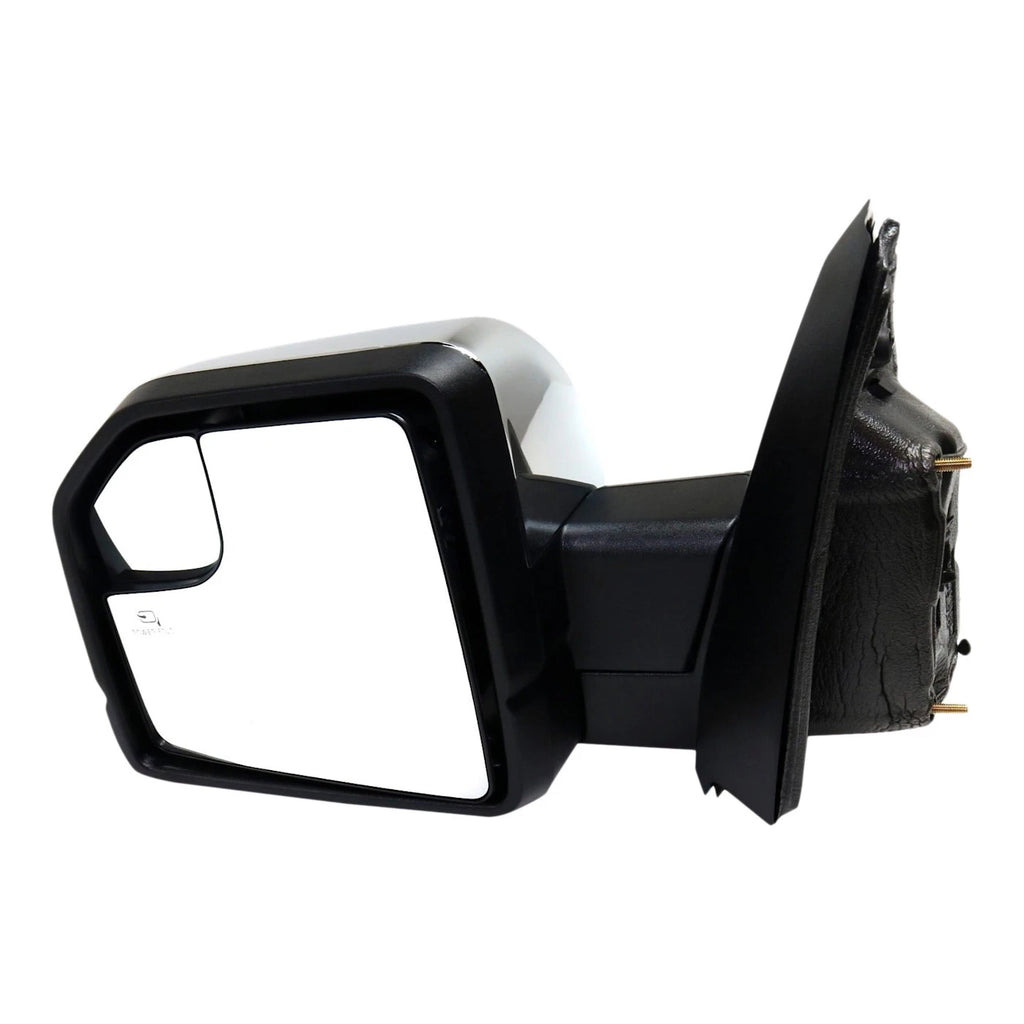 Set of 2 Heated Chrome Mirrors for Ford F-150 (2015–2018) with Memory & Puddle Light