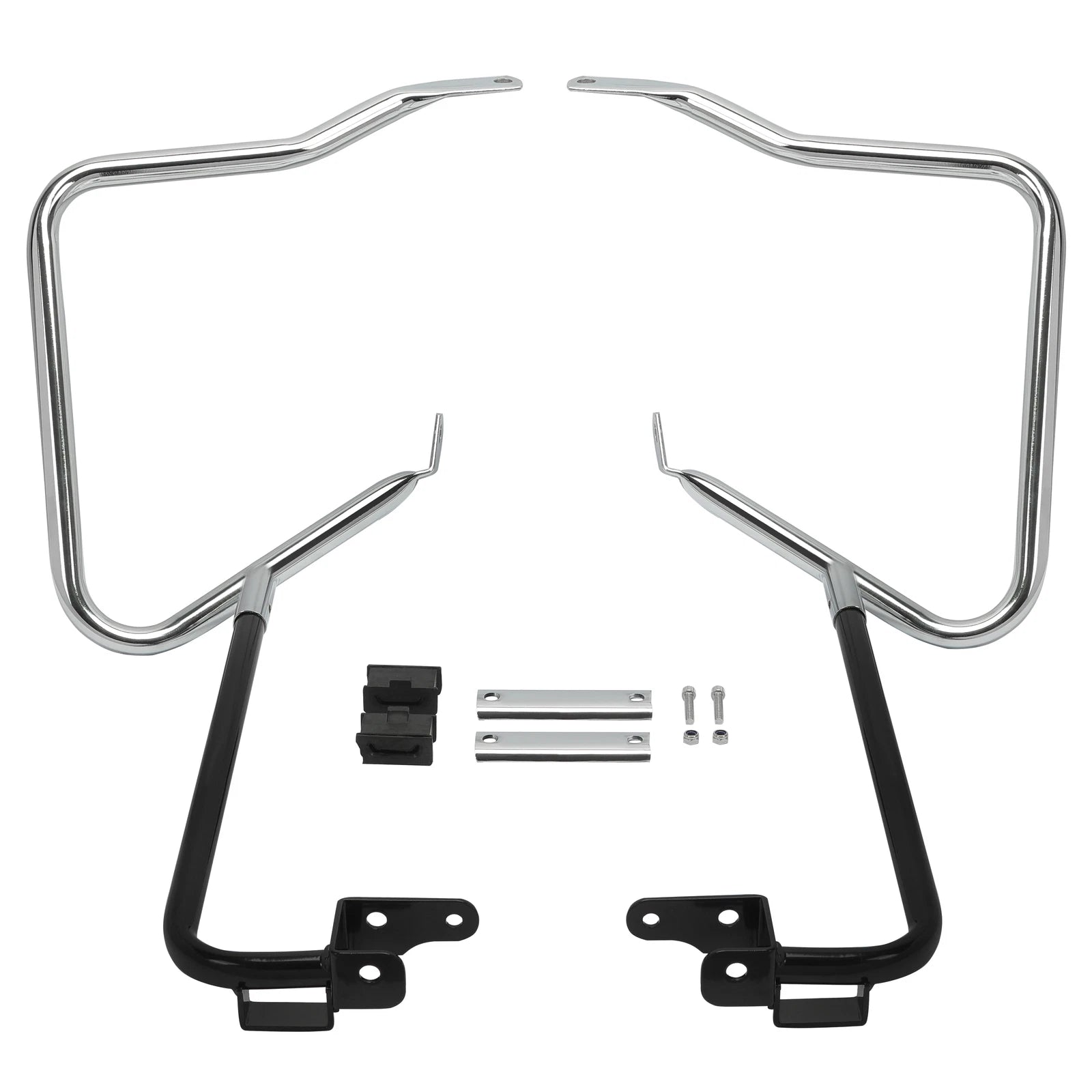 Stretched Saddle Bag Bracket Guard Bar for Harley Touring (2014–2024)