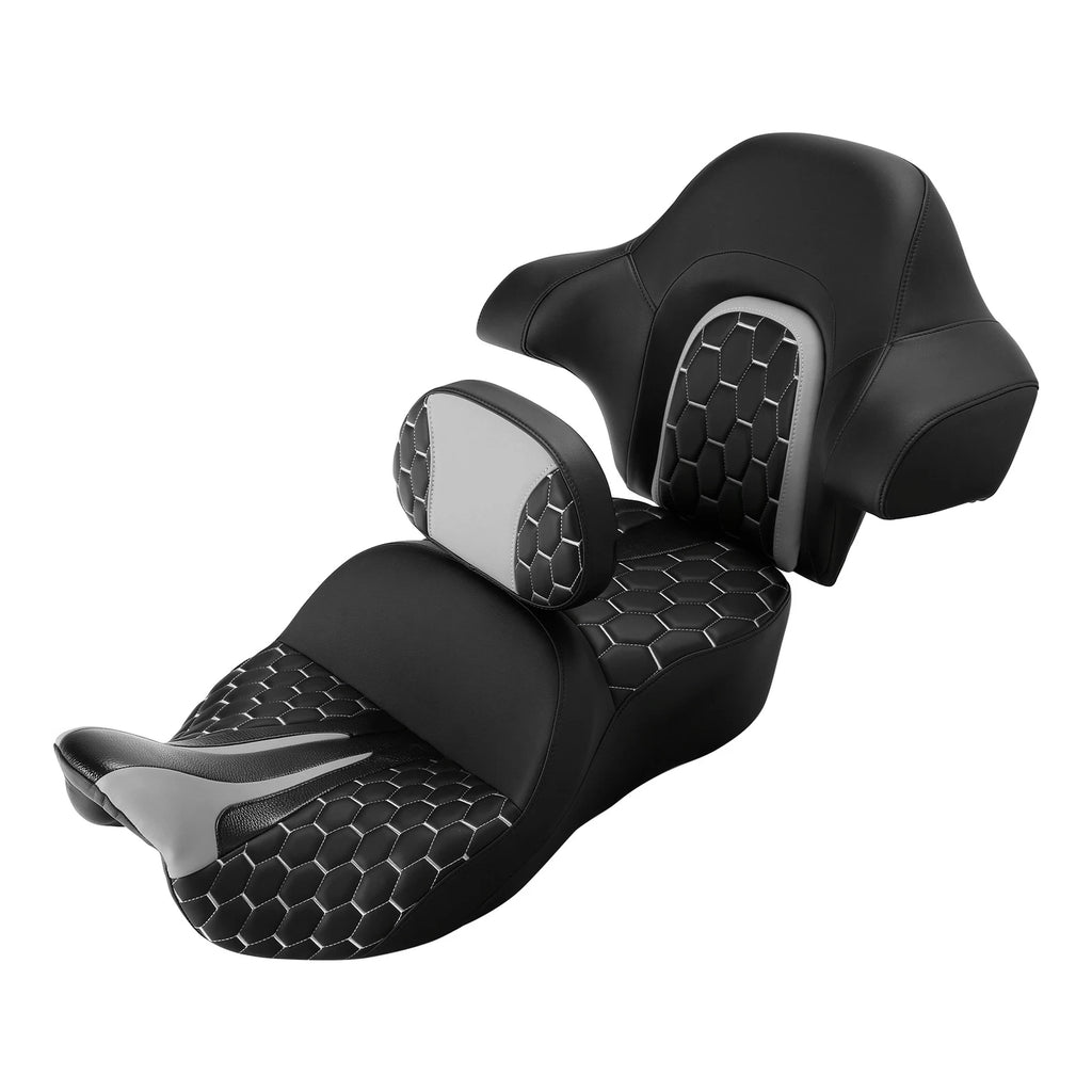 Driver Passenger Pillion Seat Backrest for Harley Road Glide (2014–2023)
