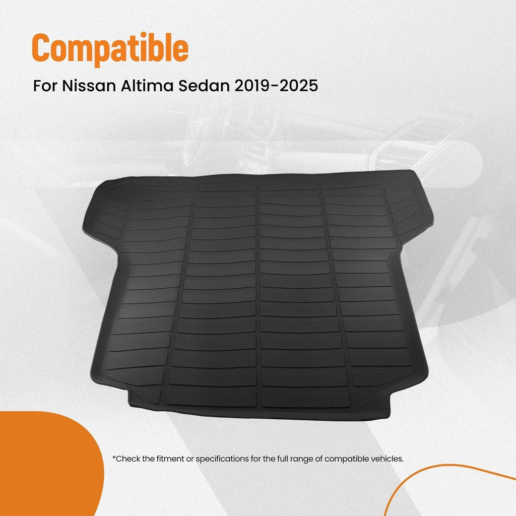 Cargo Liner Tray for Nissan Altima Sedan (2019–2024) TPE Waterproof Black
