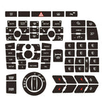 Panel Button for A6 Clima Decals Stickers Black Vinyl