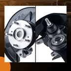Front Left Steering Knuckle + Wheel Hub Bearing for Honda Accord (2013–2015)