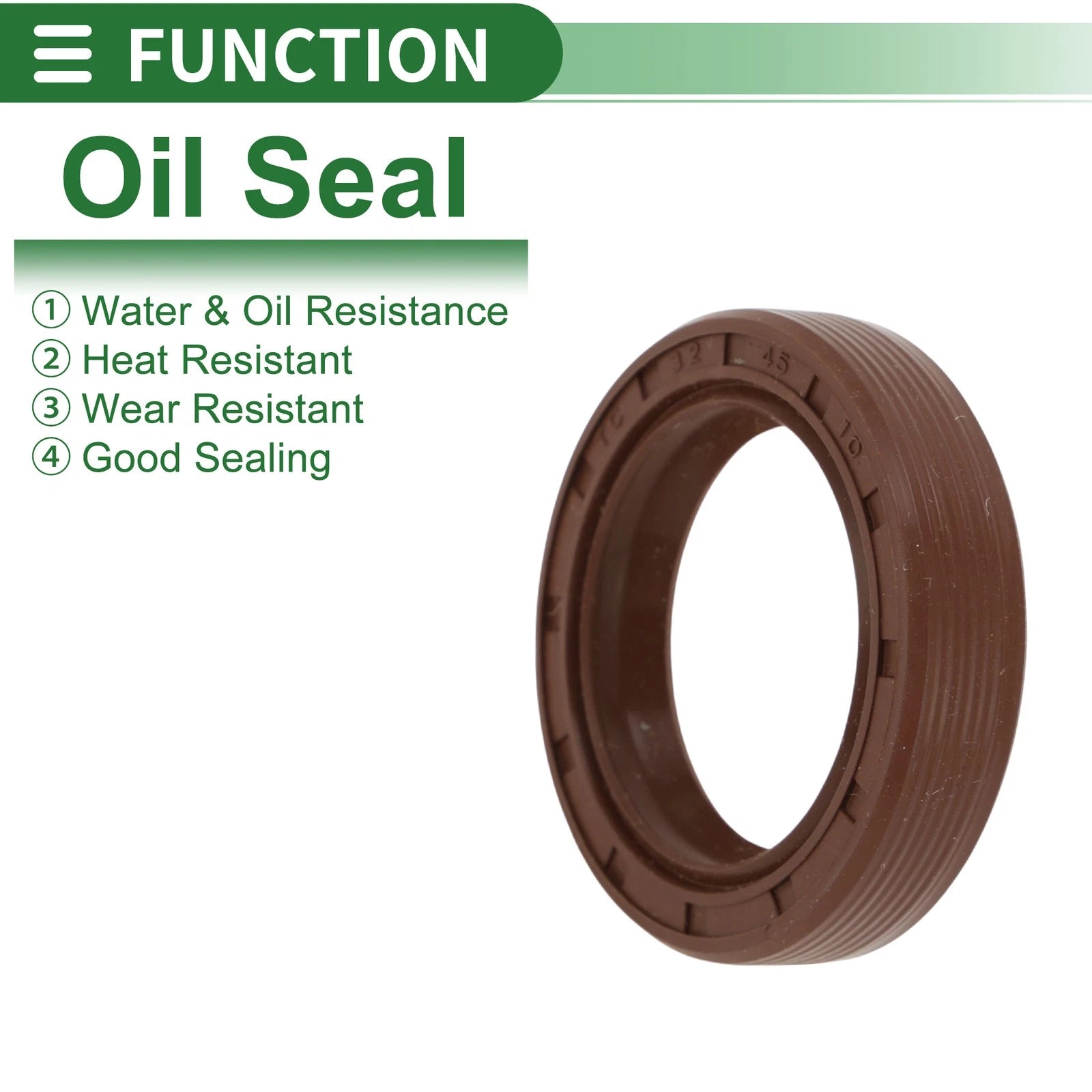 Set of 5 Oil Seal FKM Rubber 32x45x10mm High Pressure