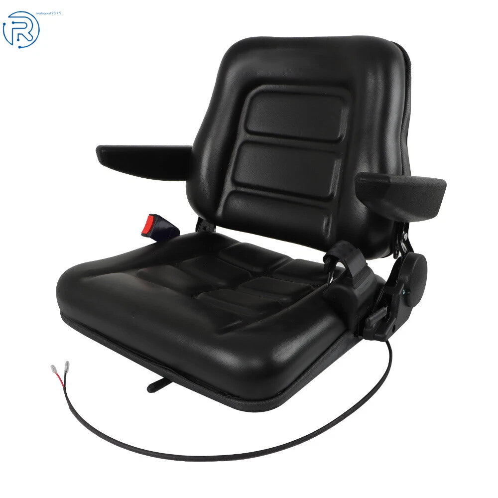 Folding Adjustable Tractor Seat for Universal Fit 