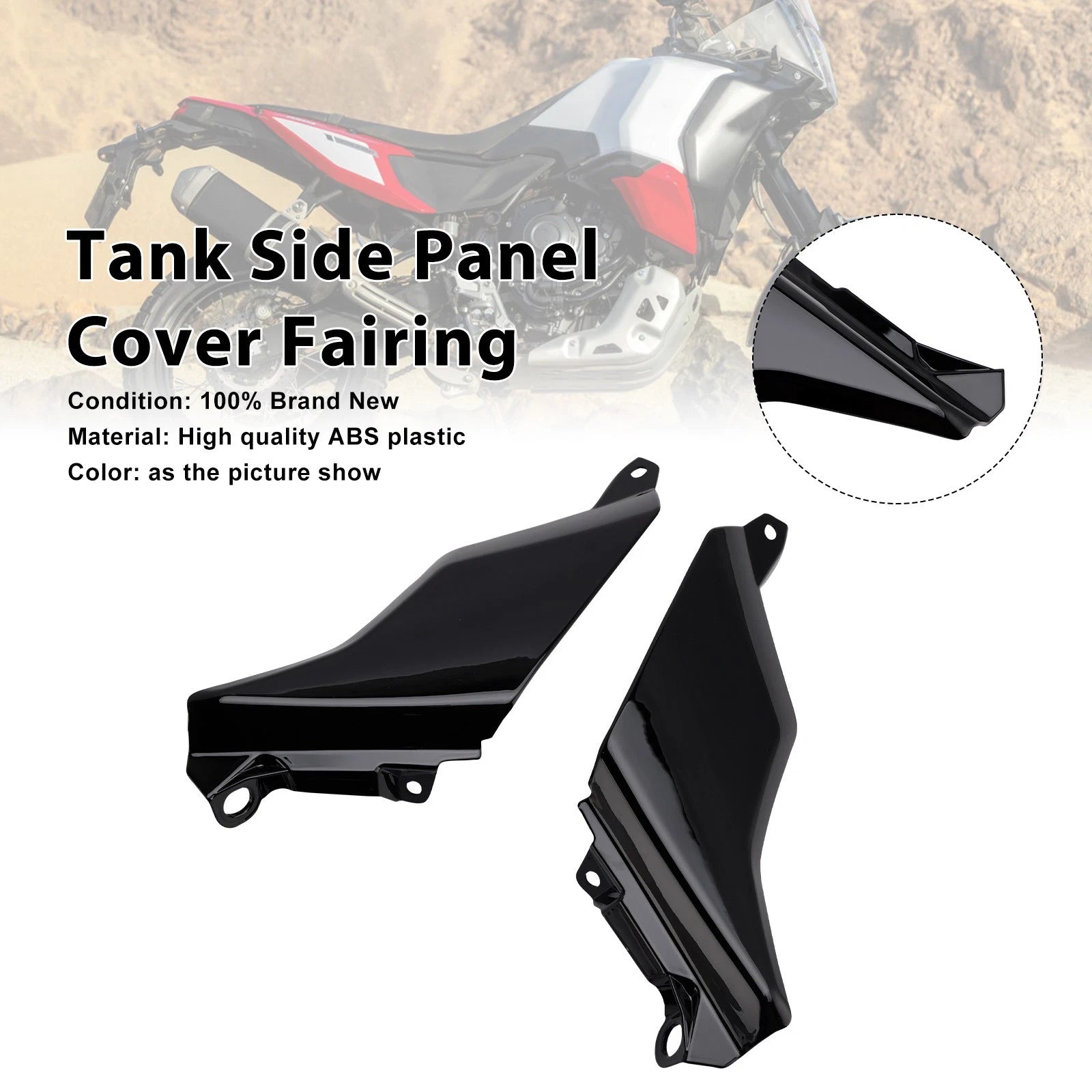 Tank Side Cover Panel for Yamaha Tenere 700 (2025–2026) Black