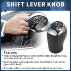5 Speed Manual Gear Shifter Knob for Hyundai Accent (2011–2014) Plastic Black